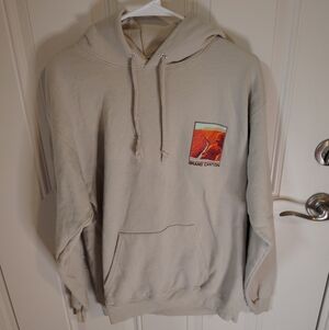 Grand Canyon Graphic Hoodie Sweatshirt - Beige Artist Union Size Medium